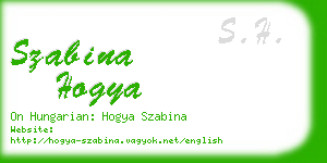szabina hogya business card